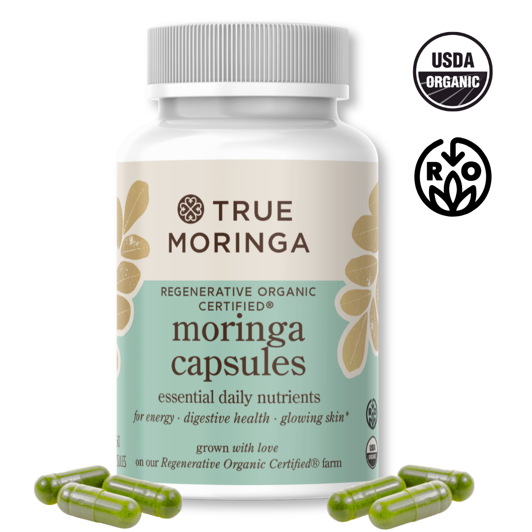 Regenerative Organic Moringa Capsules - True Moringa