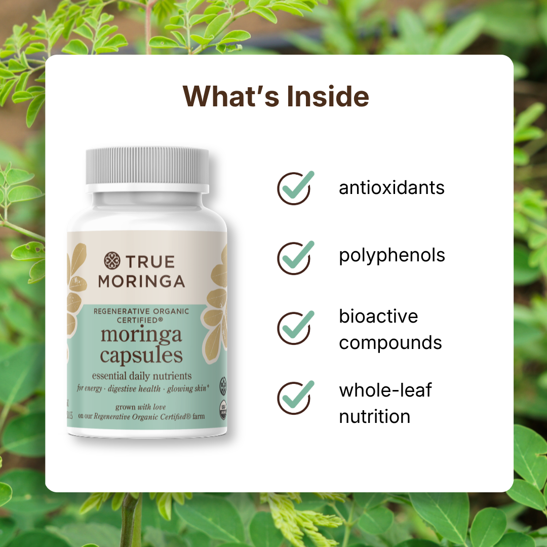 Regenerative Organic Moringa Capsules - True Moringa