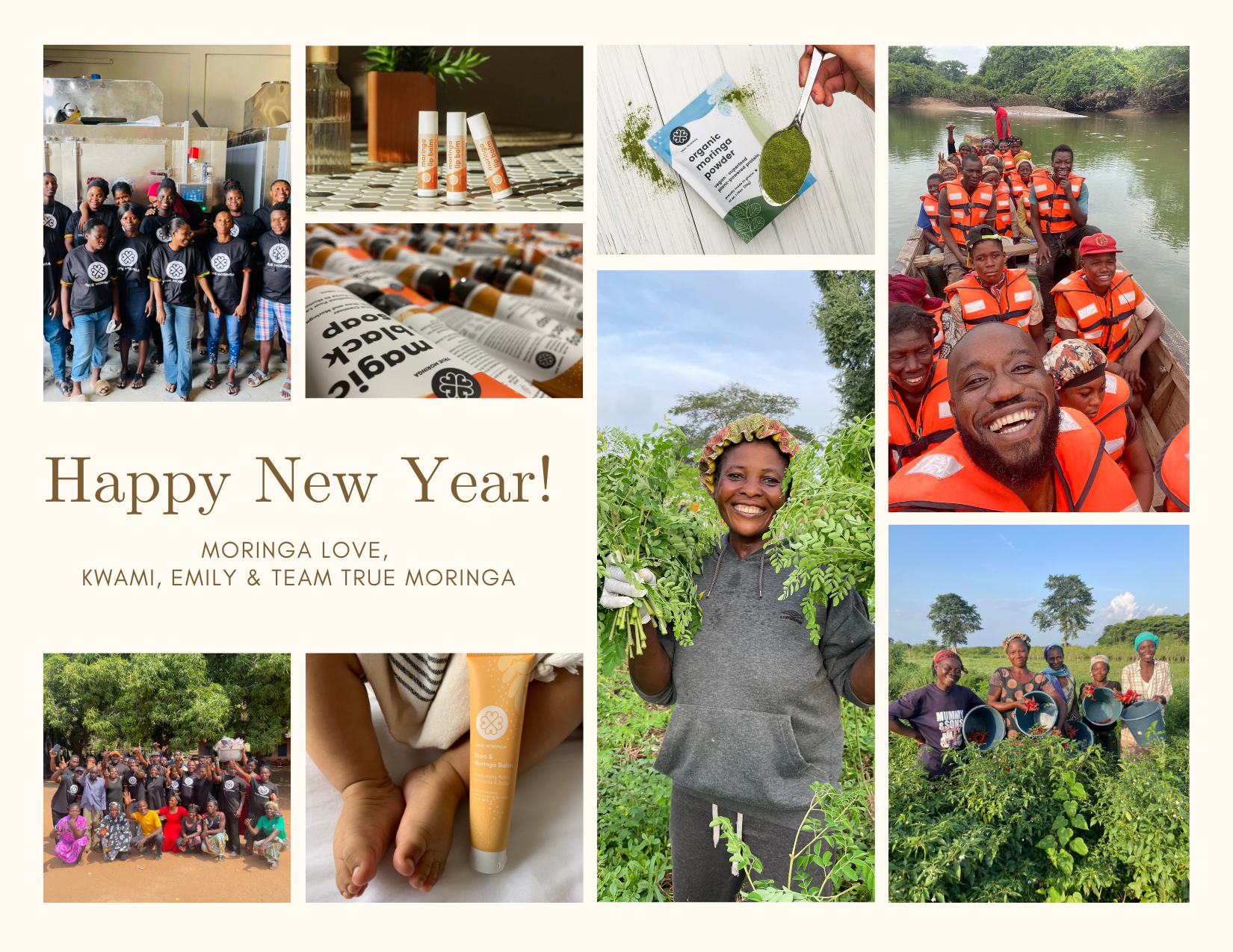 New Year Post Card 2026 - True Moringa