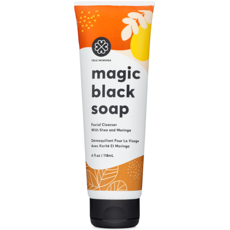 Magic Black Soap Facial Cleanser (4 fl oz) - True Moringa